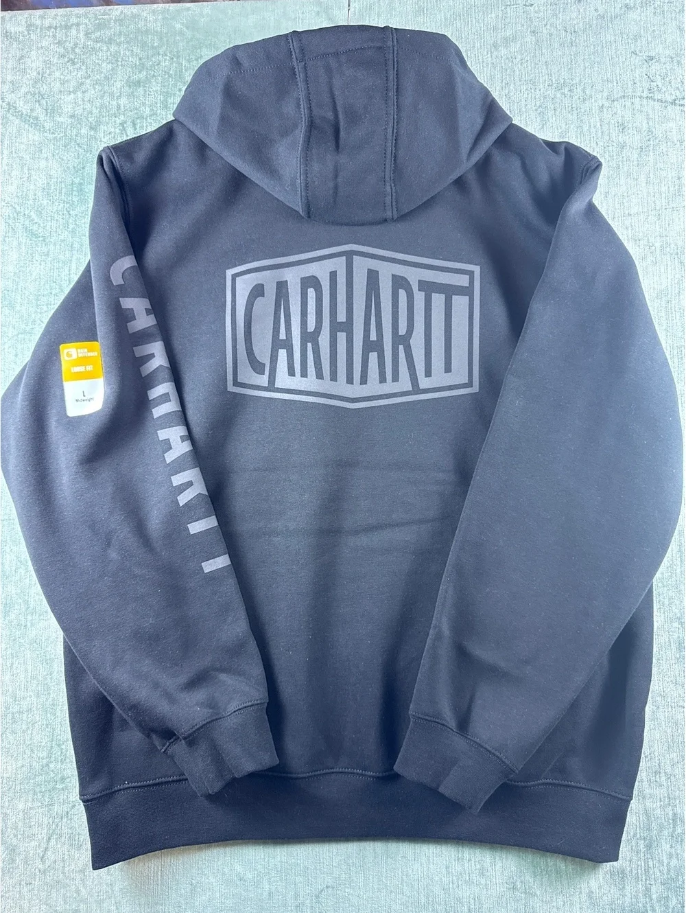 Carhartt Rain Defender black sleeve logo hoodie L NWT [COPY]